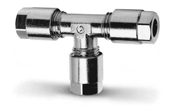 1210 Equal Tube Tee Compression Fitting