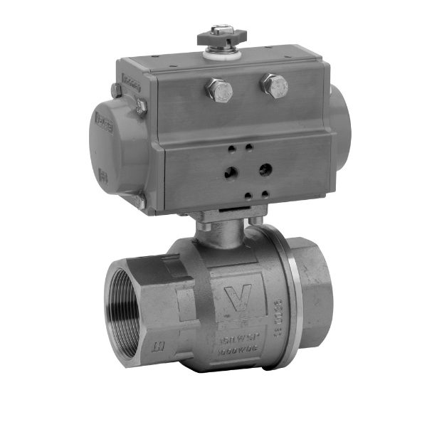 Pneumatically Actuated 2-Way Stainless Steel Ball Valves