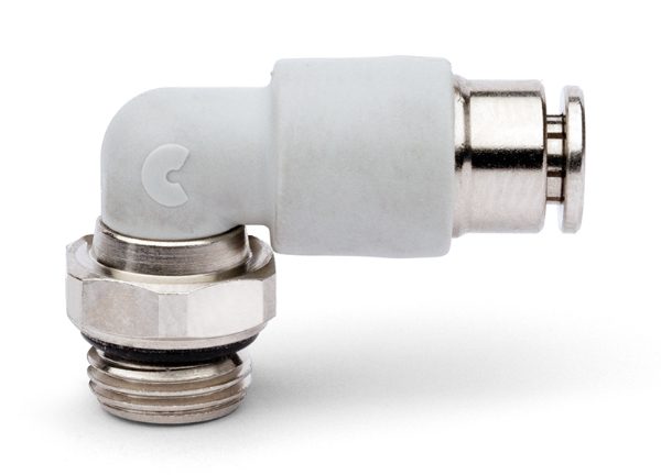 7522 Swivel Elbow With Self-Retaining Device Plastic Push In Fitting