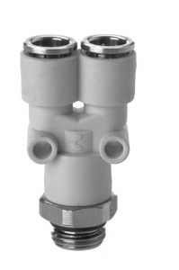 7562 Swivel Y Connector Plastic Push In Fitting