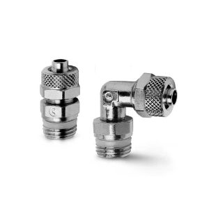 Pneumatic fittings for industrial automation solutions. 