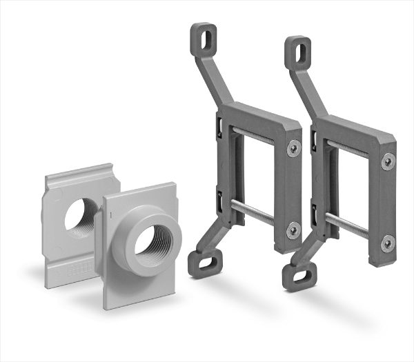 Series MX Rapid Clamp Kit With Wall Fixing Brackets And Flanges