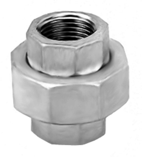 SS130 Hexagon Union - 2 Piece Stainless Steel Pipe Fitting