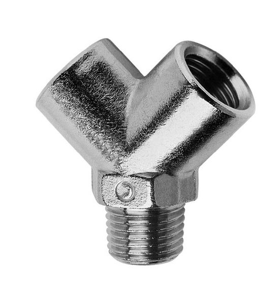 2040 Y Connector - Taper Brass Pipe Fitting